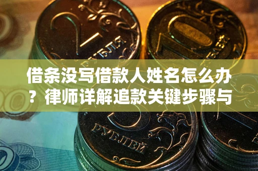 北京借条没写借款人姓名怎么办？律师详解追款关键步骤与证据链构建