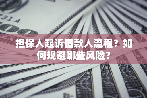 北京担保人起诉借款人流程？如何规避哪些风险？