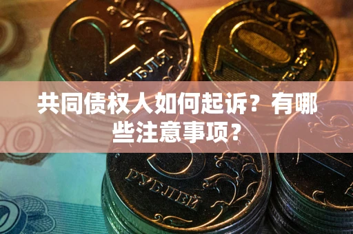 北京共同债权人如何起诉？有哪些注意事项？